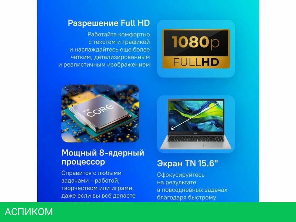 Ноутбук Acer Aspire Go AG15-31P-37M3 NX.KX5CD.00B