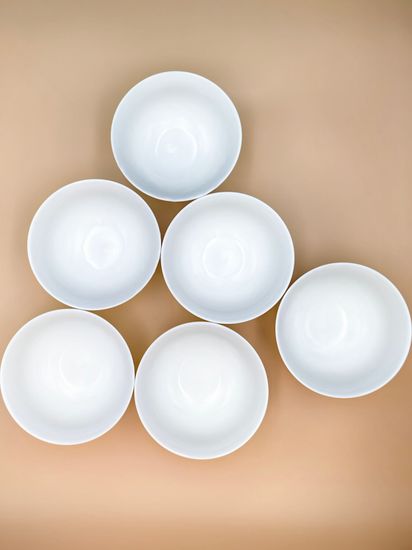 Тарелка суповая/салатник 600 мл. 15х7,5 см. набор 6 шт. Ажур классик