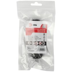 Коннектор ЭРА NO-224-673 кабельный прямой 3-Pin 0.5-2.5 мм2 безвинтовой IP68 | Соединители кабельные IP68