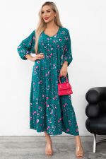Платье Серенада (изумруд/фуксия) Р11-1044/18 Nikol (Акция)