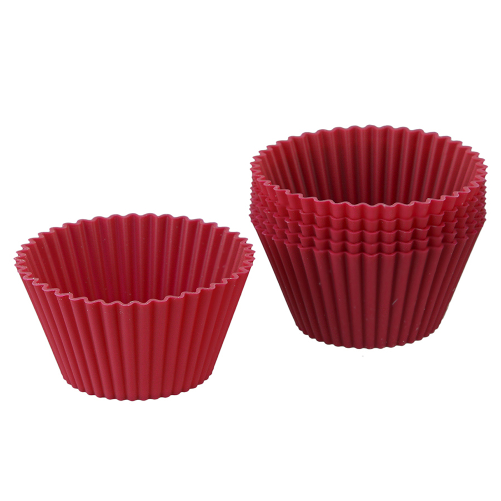 Набор силиконовых форм для приготовления кексов cupcake, 83 мл, 6 шт.
