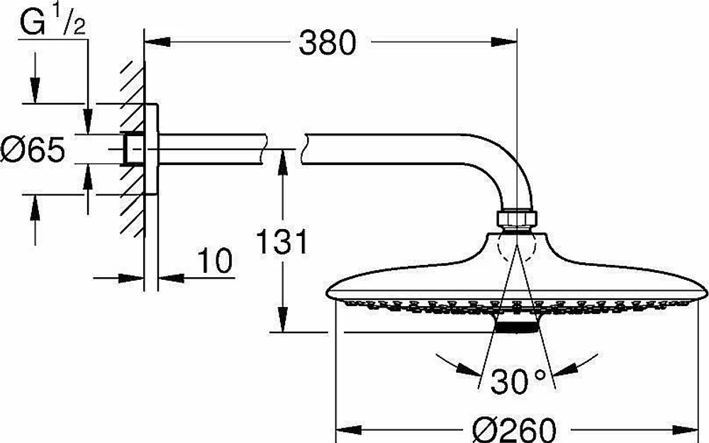 Верхний душ Grohe Euphoria 26459000