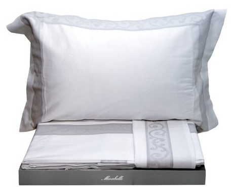 Постельное белье 2 спальное евро Mirabello San Marco grey