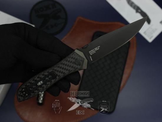 Складной нож Zero Tolerance 0640BLK c клинком из стали CPM-20CV, рукоять титан / карбон
