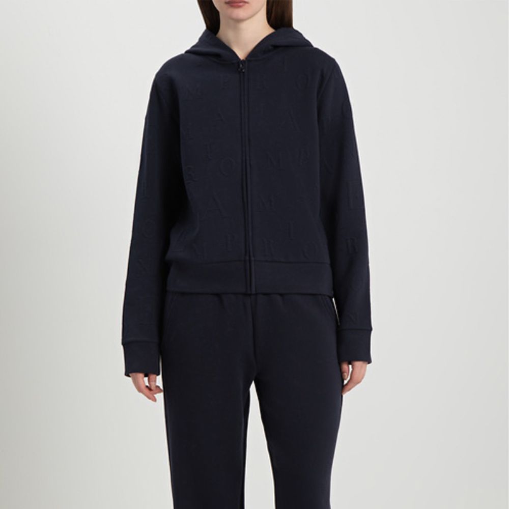 Женская толстовка темно-синяя Emporio Armani EW000392_AF15357