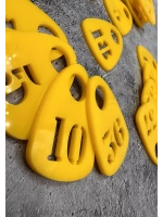 Номерки для гардероба прорезные