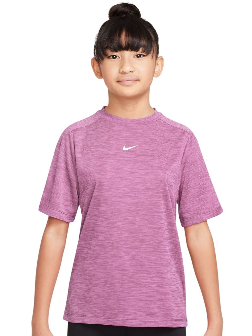 Детская теннисная футболка Nike Boys Multi Dri-FIT Short-Sleeve - light magenta/pure/white