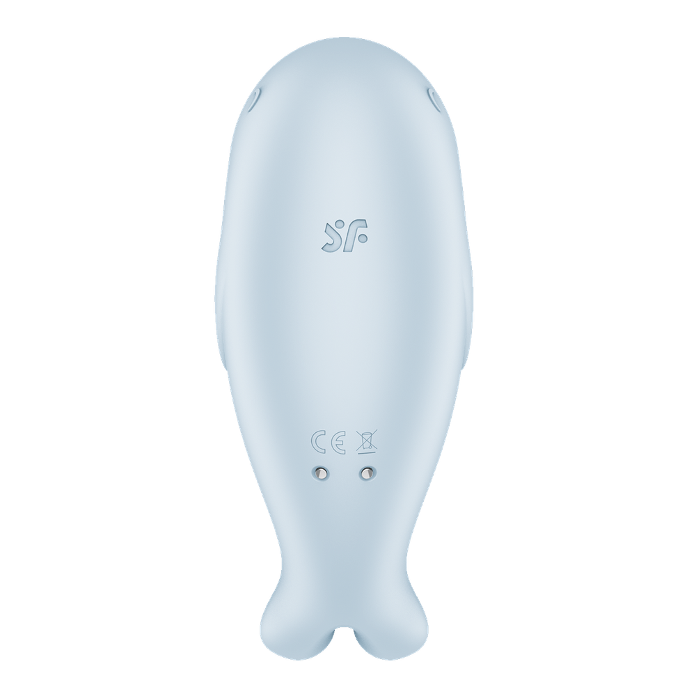 Вакуумный стимулятор клитора Satisfyer Seal you soon, голубой