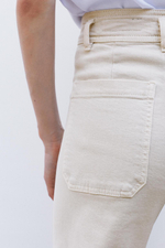 Джинсы wide leg с высокой посадкой — zw collection