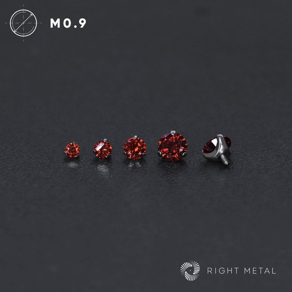 Cubic Zirconia Dark Garnet CZ