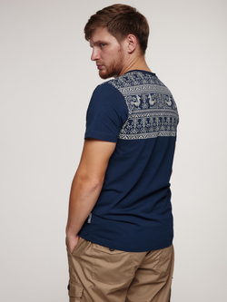 Футболка Варгградъ мужская тёмно-синяя "Предрассветные птицы"