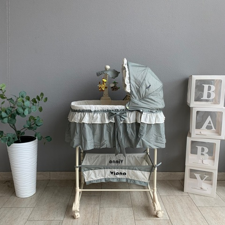 PITUSO Колыбель 3 в 1 Viana на колёсах Misty Olive/Оливковый