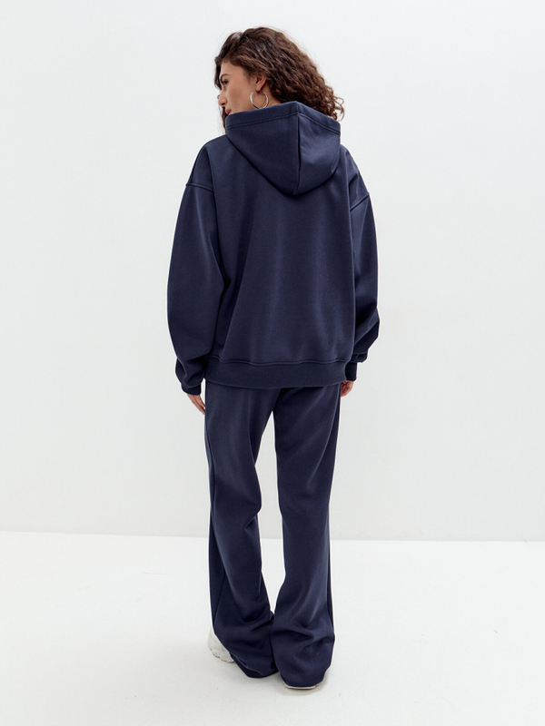 Синяя утепленная толстовка Otto