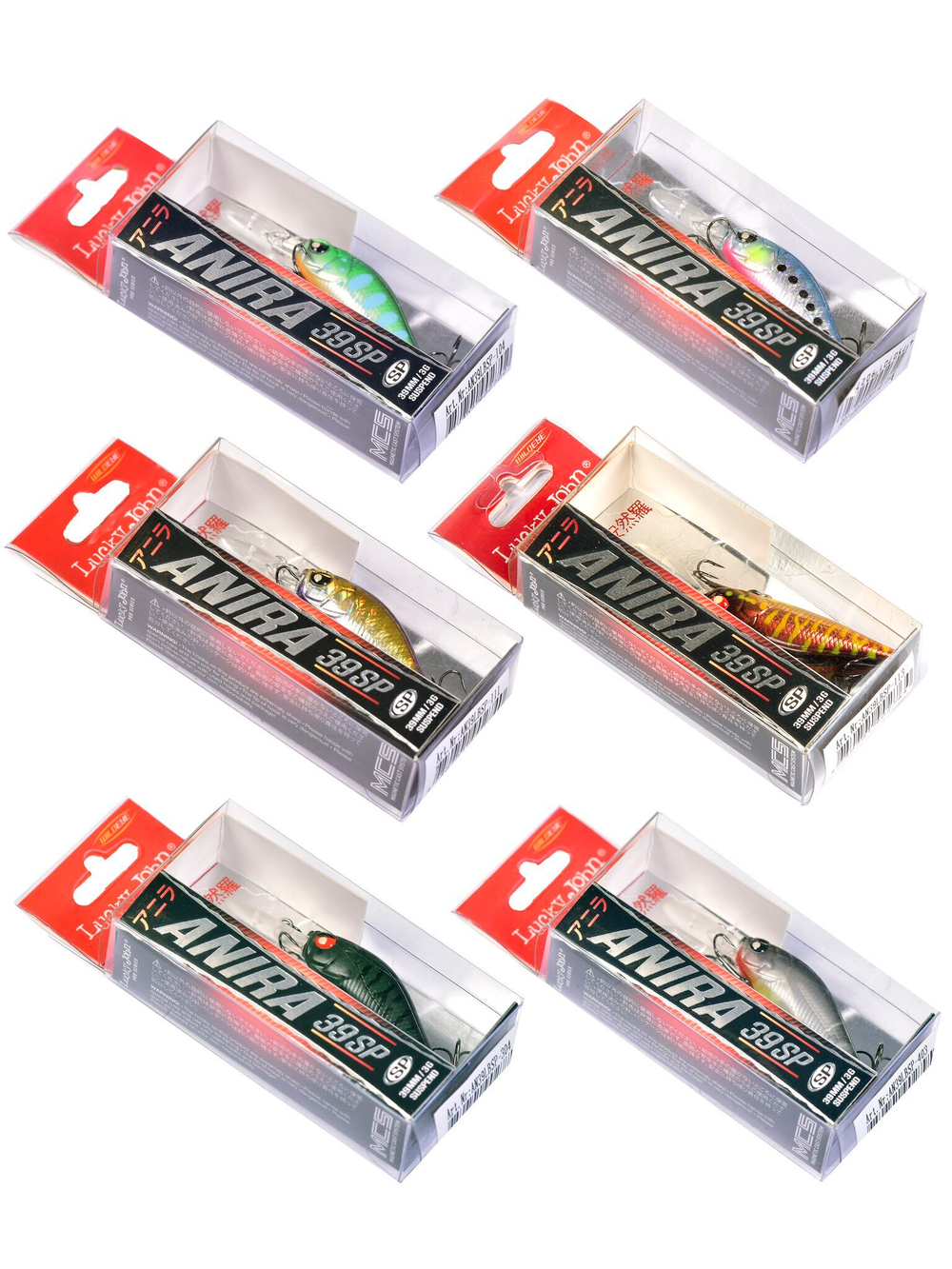 Воблеры сусп. LJ Pro Series ANIRA LBSP 03.90/018SET 6шт. набор