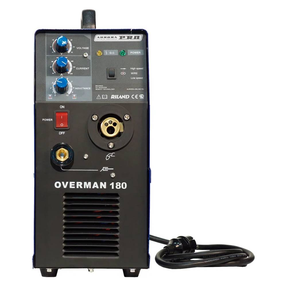 Аппарат сварочный инверторный AuroraPro OVERMAN 180 Mosfet полуавтомат