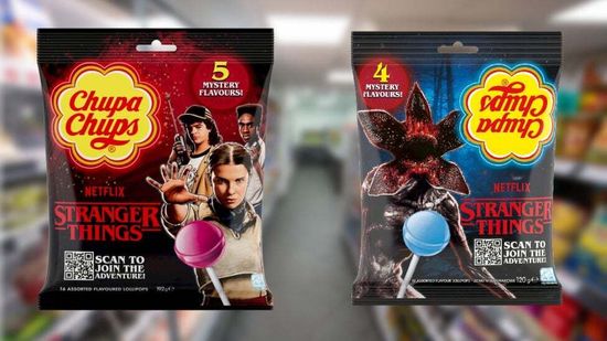 Леденцы Чупа-чупс Очень странные дела 4 вкуса, 120гр (Германия)