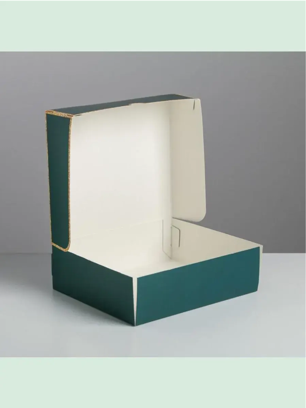 Комплект коробчек Счастья зеленая 20х17- 5 шт