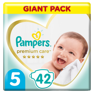 ПОДГУЗНИКИ PAMPERS PREM CARE JUNIOR 5 11+КГ 42ШТ
