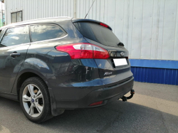 Фаркоп Ford Focus 3 универсал 2011-2018, условно-съемный,(без электрики) Трейлер.6015
