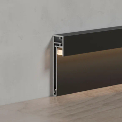 Профиль PLINTUS-H54B-2000 BLACK (Arlight, Алюминий) 046140