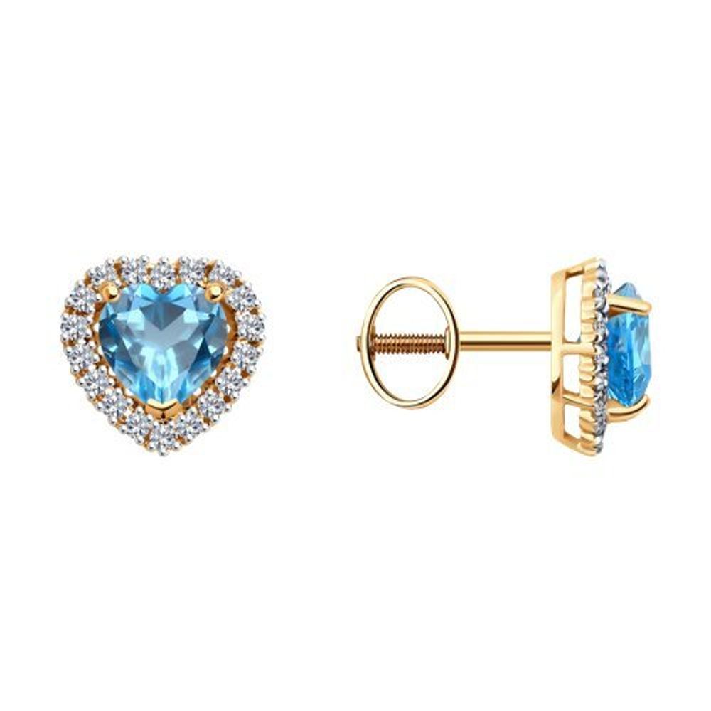Серьги из золота 585 пробы