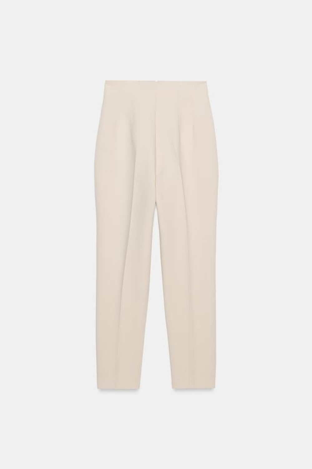 ZARA БРЮКИ С ВЫСОКОЙ ПОСАДКОЙ, СЛОНОВАЯ КОСТЬ