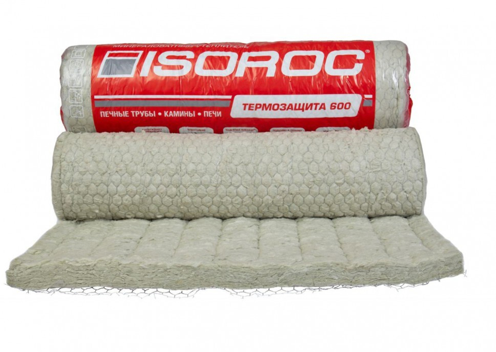 Утеплитель ISOROC Термозащита 600 (Изовер) 2000мм×1000мм×50мм 1шт, 2м2