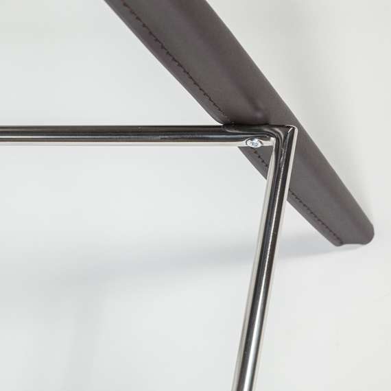 Полубарный стул Austin, темно-коричневая кожа