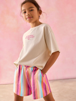 Шорты для девочки Next AT2-956, Бежевый, Розовый