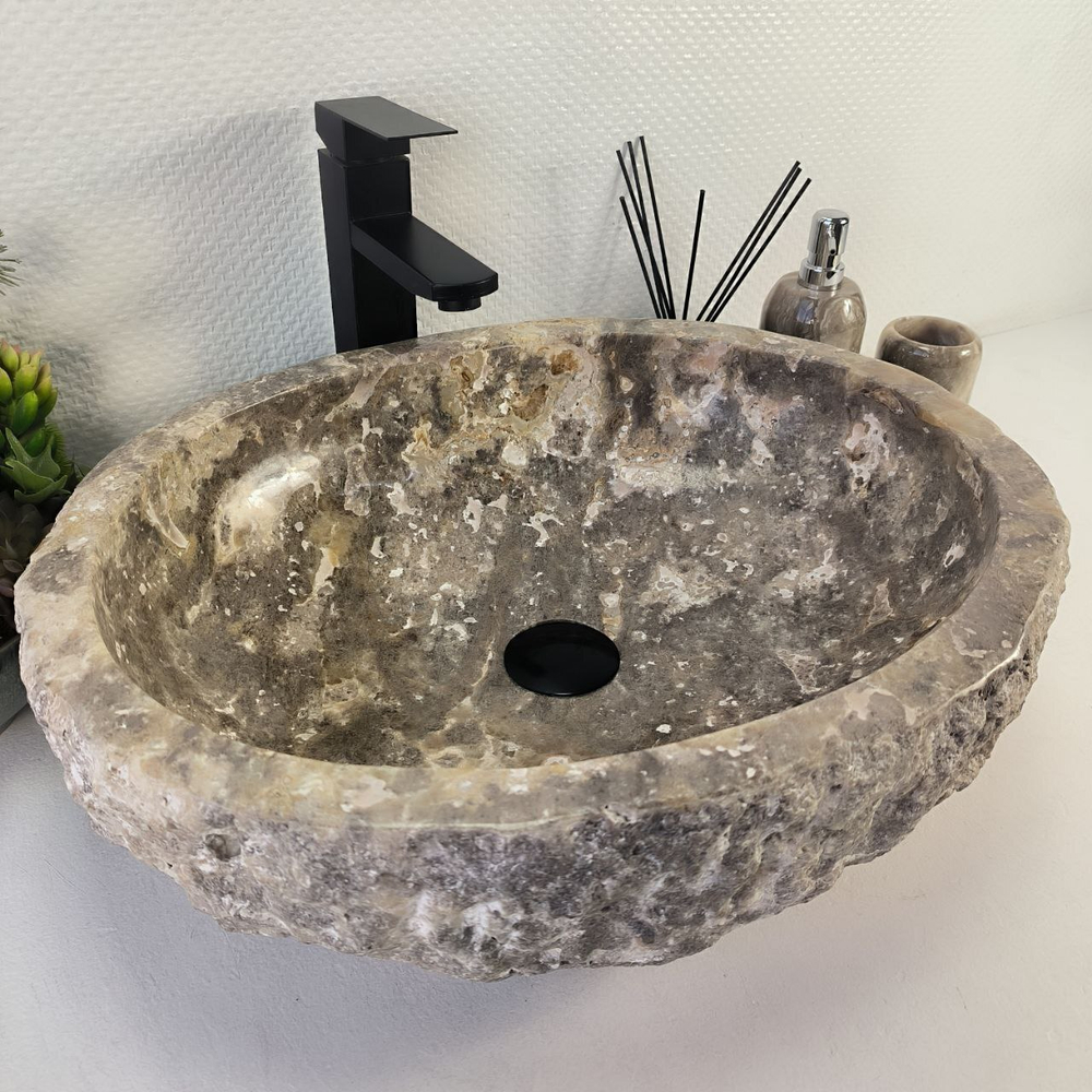 Раковина из оникса Erozy Grey EO-64742 52*43*16 0183