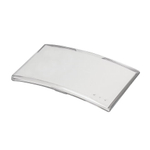 Бейджи горизонтальные ИЗОГНУТЫЕ (40х75 мм), КОМПЛЕКТ 25 шт., магнитные, ПРОЗРАЧНЫЕ, DURABLE (Германия), 8123-19