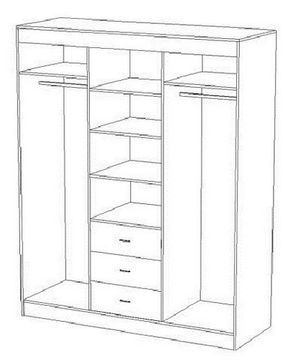 Шкаф-купе Маэстро венге / лоредо