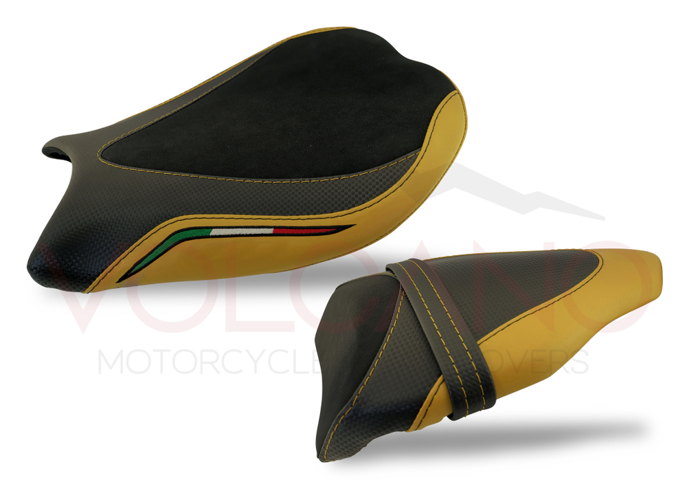 Ducati 848 1098 1198 2007-2013 Volcano комплект чехлов для сидений Противоскользящий