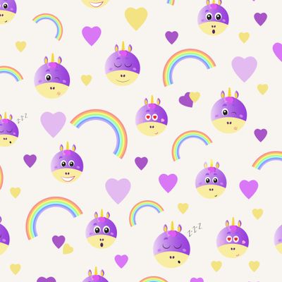 cute unicorns and rainbows