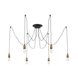 Citilux Эдисон CL451061 Люстра паук Венге Бронза