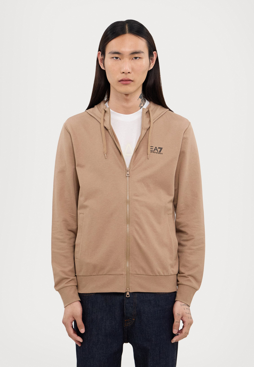 EA7 Emporio Armani UNISEX - Толстовка на молнии - Белый