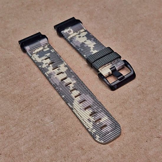 Ремешок тактический Tactix 22 мм. для Garmin Fenix 7 / 6 / 5, Forerunner 935 / 945 / 955, instinct, instinct 2, Epix Gen 2  нейлоновый быстросъемный на застежке