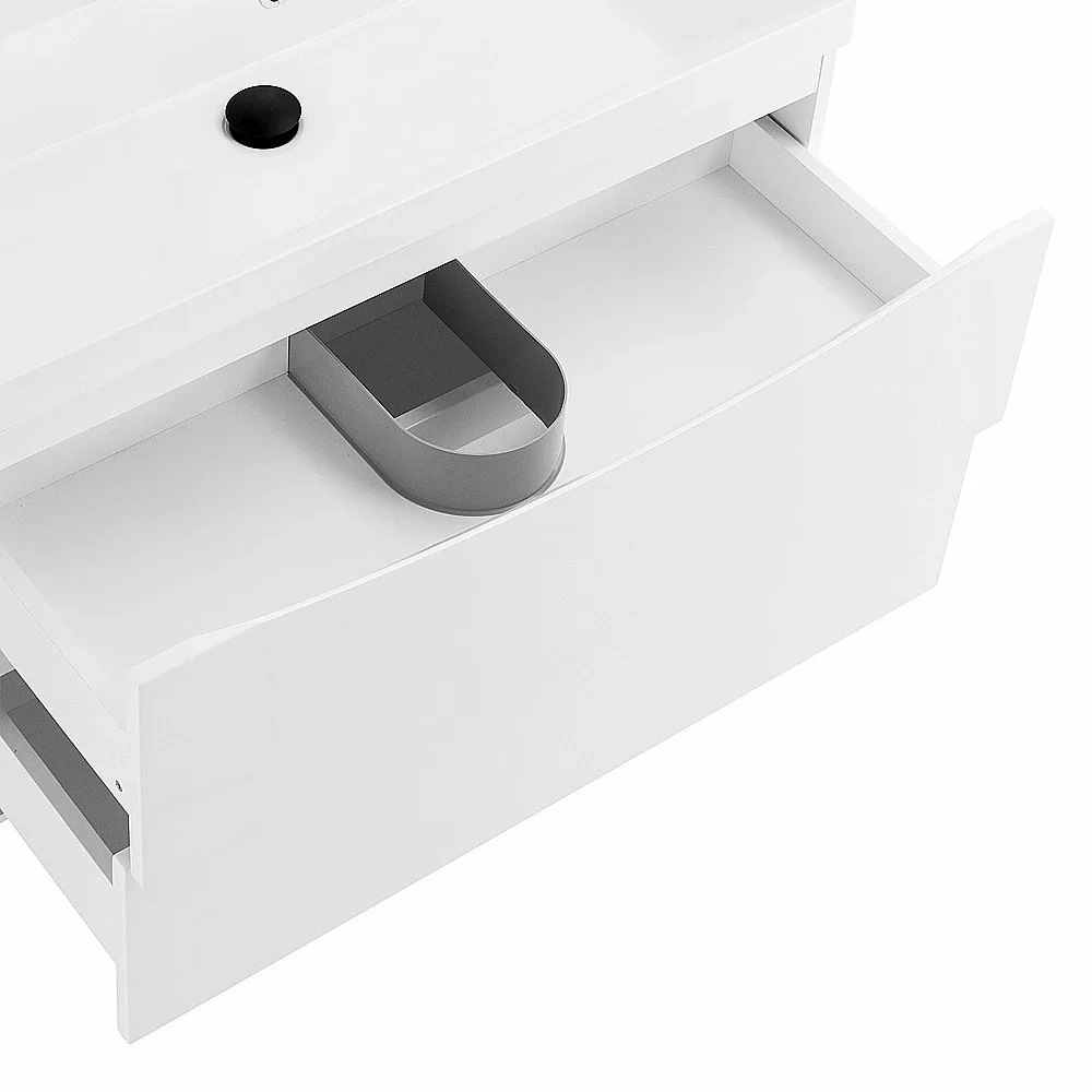 Тумба с раковиной Belbagno MARINO 90 2C-SO/BB900/450-LV-MR-AST Bianco Lucido