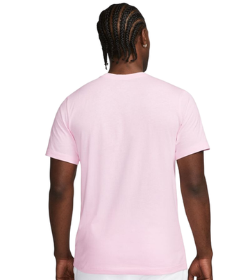 Мужская теннисная футболка Nike Sportswear Club - pink foam/white