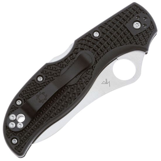 Spyderco SC90PBK2 Stretch 2 Lockback Black - складной нож, рукоять FRN, клинок VG-10