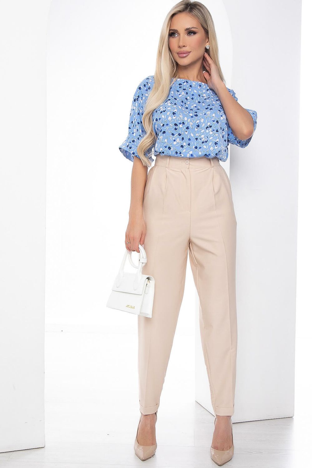 Брюки "Между нами любовь" (беж) Б9049 LT Collection