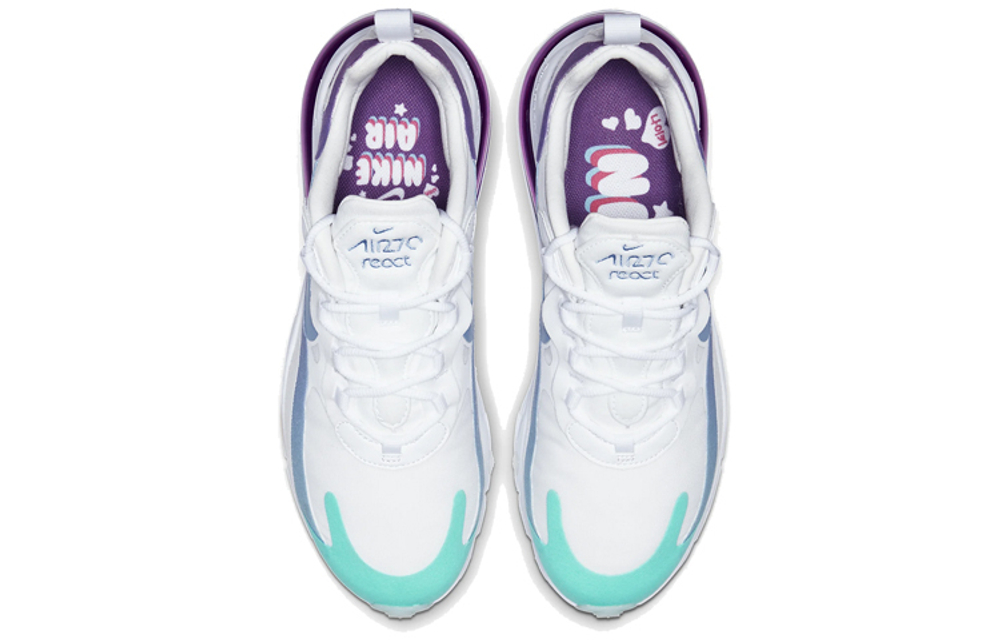 Кроссовки Nike Air Max 270 React (Женская размерная сетка)