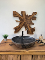 Раковина из речного камня RS-65893 63х46х15 из натурального камня