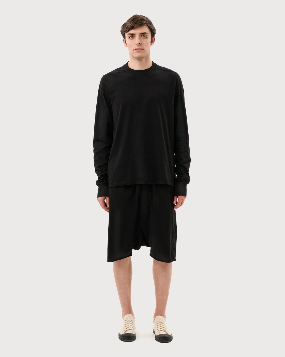 RICK OWENS DRKSHDW ШОРТЫ ЧЕРНЫЕ LIDO DRAWSTRING PODS