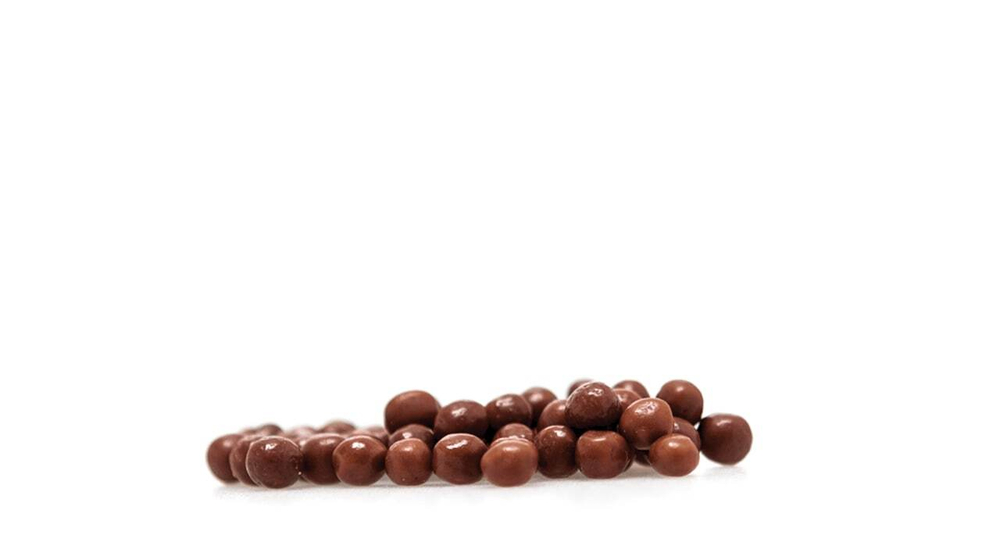 Драже для декора Жемчуг из молочного шоколада Mini lux pearls milk, Smet Chocolaterie, Бельгия