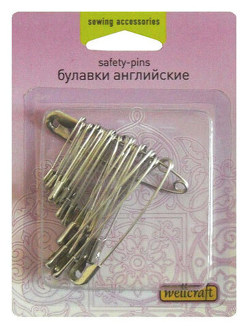 Булавки английские ассорти 204025 Wellcraft