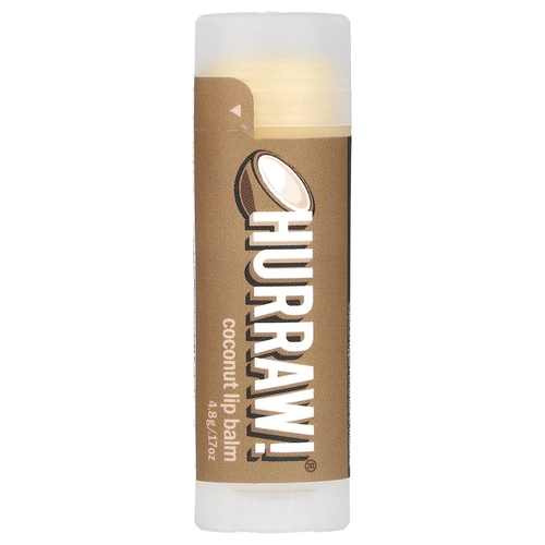 Hurraw! Balm, бальзам для губ, кокос, 4,8 г (17 унций)
