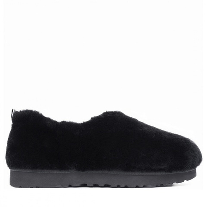 UGG Hailey Fluff Slippers Black