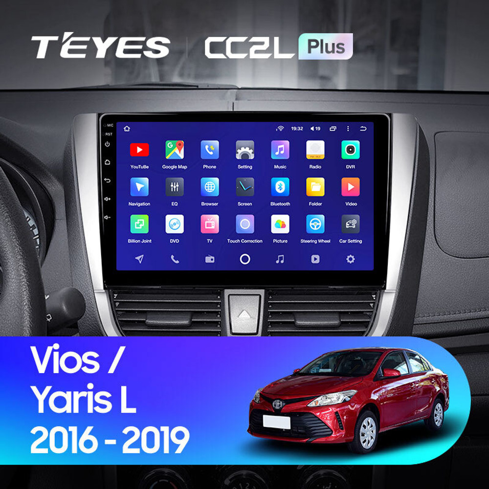 Teyes CC2L Plus 10.2" для Toyota Vios, Yaris L 2016-2019