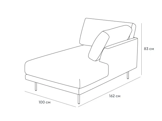 Оттоманка Ricadi правая 740660